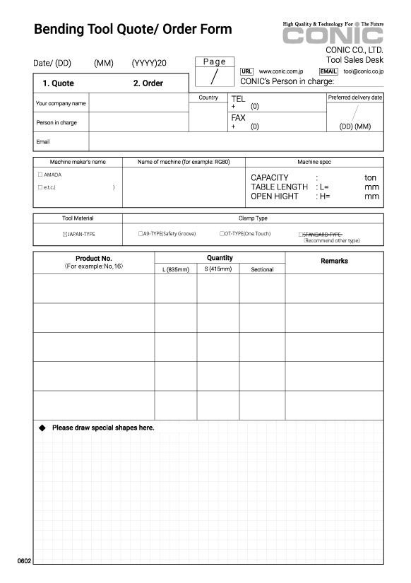 AMADA TYPE [CLASSIC / JAPAN Series] STANDARD Tooling