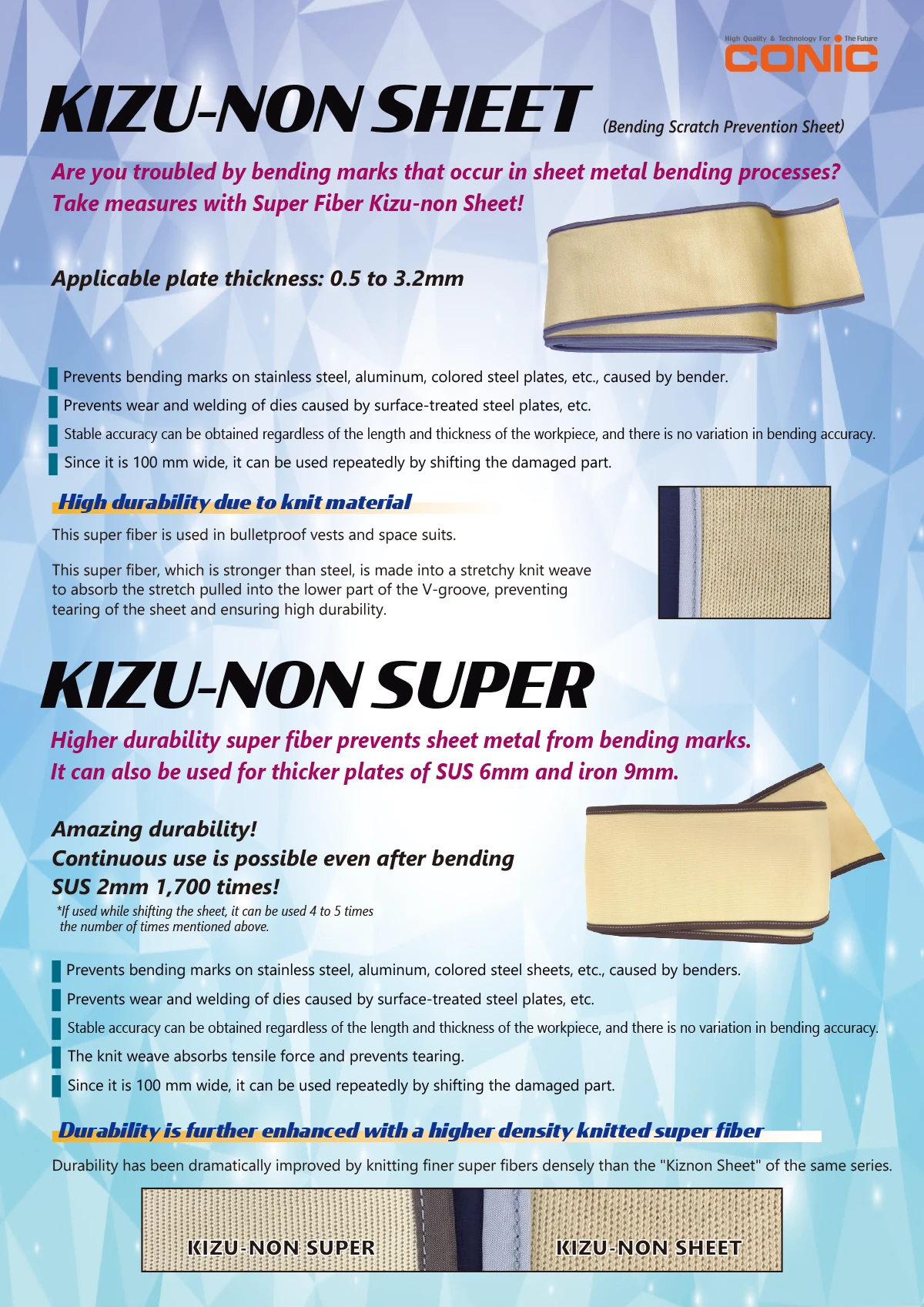 KIZU-NON SHEET＆MOBILON SHEET