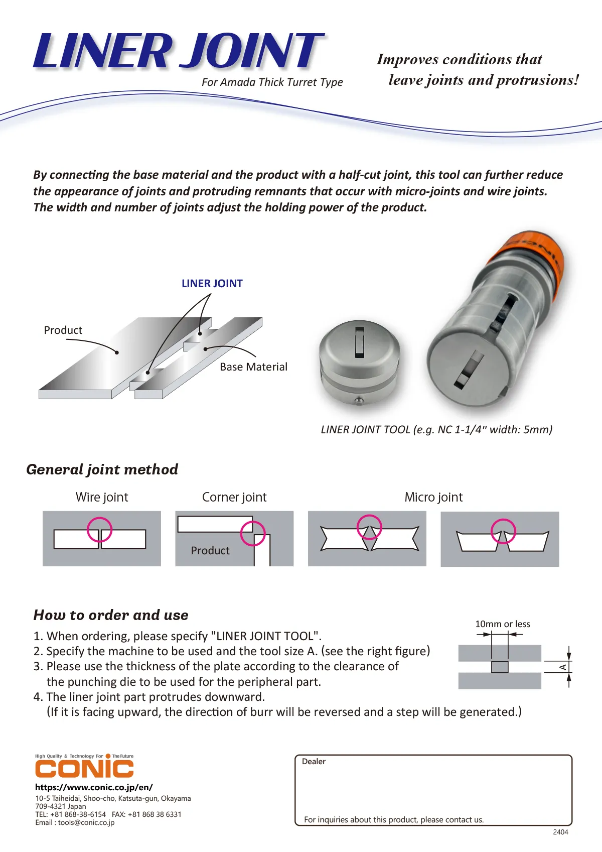 Low-height upward burring die