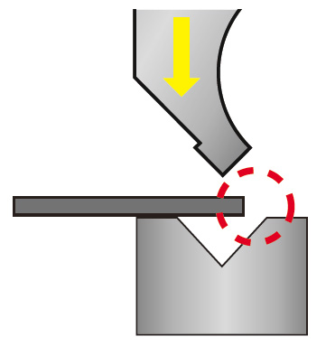 Minimum flange length for V-bending Fig. 2