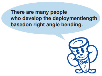 SIMPLE CALCULATION OF RIGHT ANGLE BENDING Fig.2