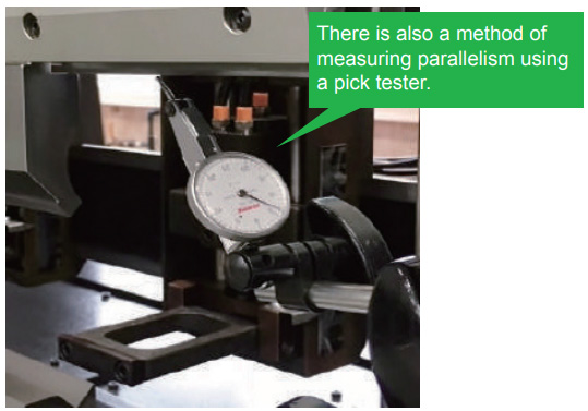 There is also a method of measuring parallelism using a pick tester.