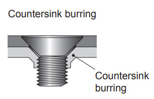 Countersink burring