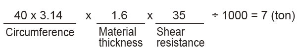 Calculation example