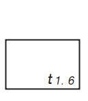 Thickness of materia