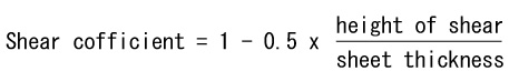 If the height of shear is higher than sheet thickness