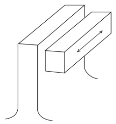 Remove adhesion using oil stone.Move parallel to the side surface of punch.