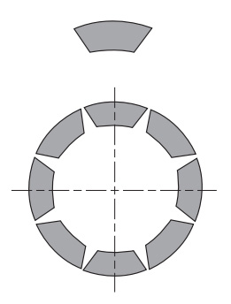 Radius tooling with Joint