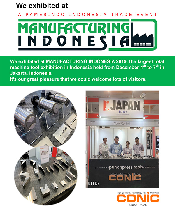 We exhibited at MANUFACTURING INDONESIA 2019.