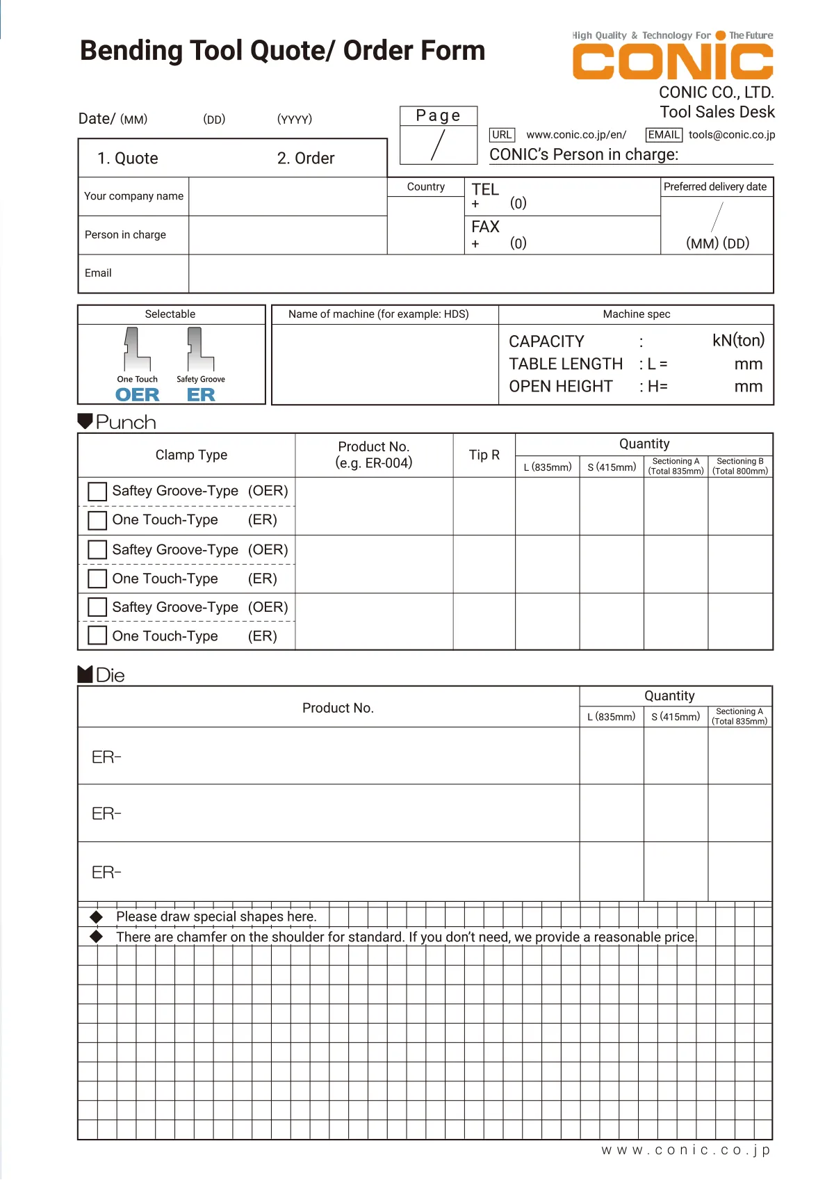 AMADA TYPE [CLASSIC / EURO Series] STANDARD Tooling