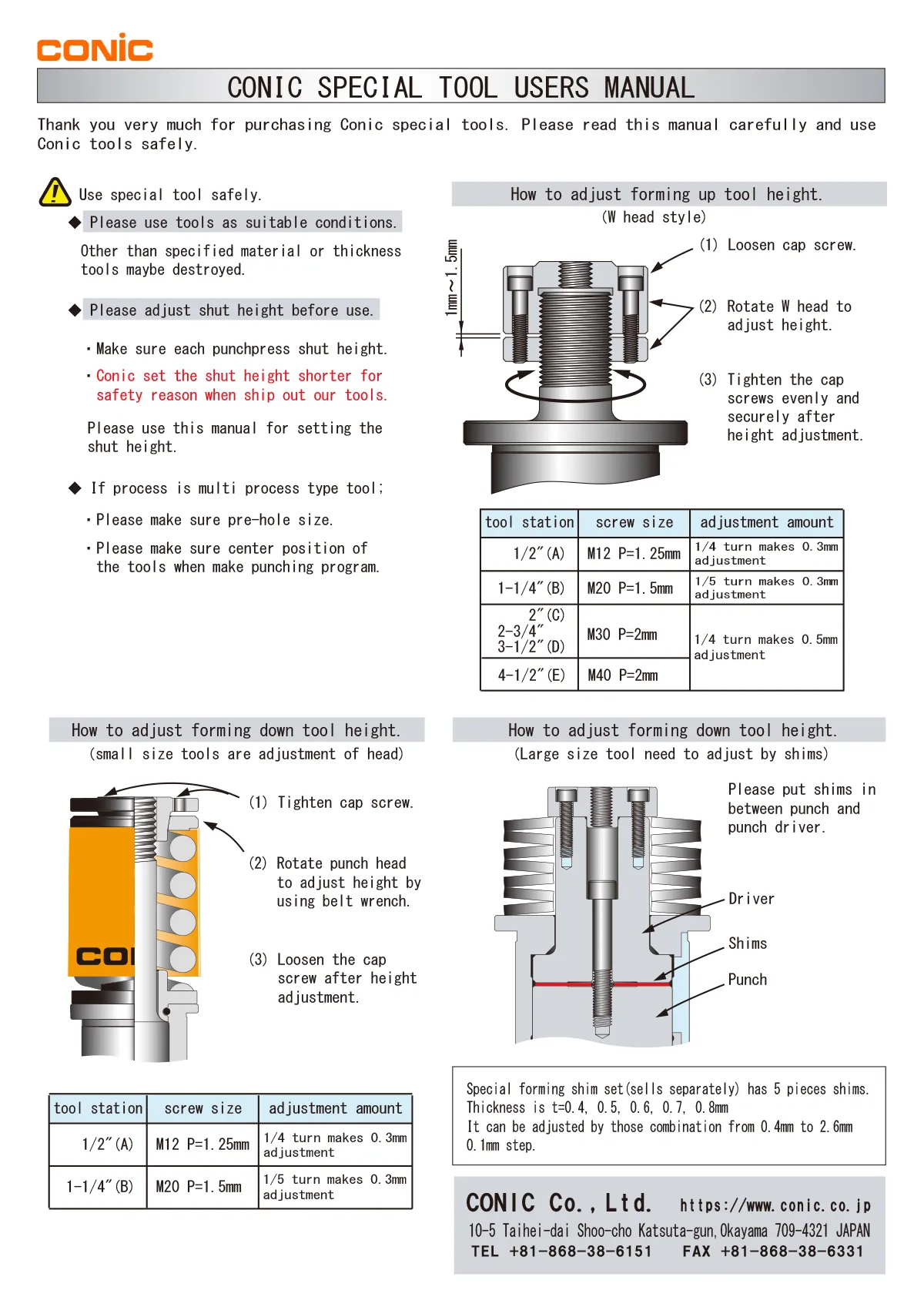 AMADA Thick Turret Forming MANUAL