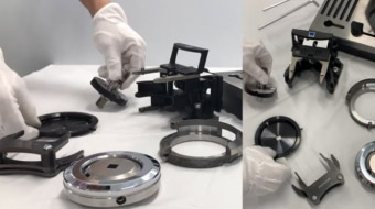 Pasang punch, die stripper kepada cartridge 