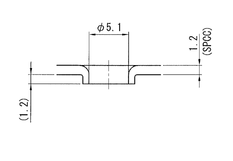 後加工用バーリング金型（下穴同時型）の仕様