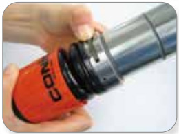 １．ガイドロックボタンを横にスライドさせる