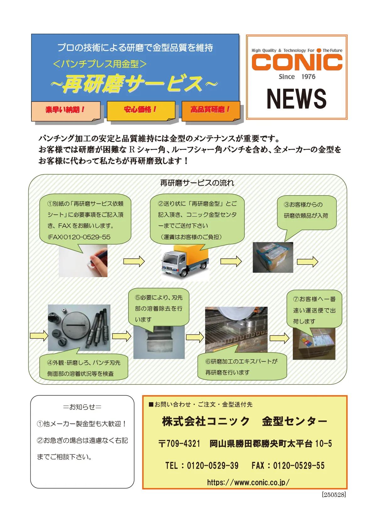 パンチング金型研磨サービス