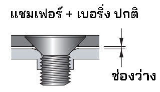 Standard tap burring