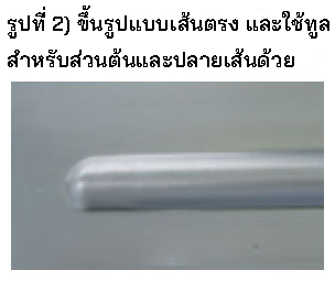 Fig.2) Formed by the linear type tooling and end face tooling.