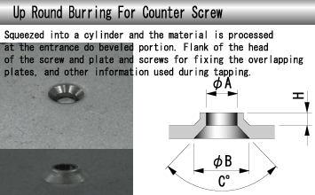 F11  Up Round Burring For Counter Screw